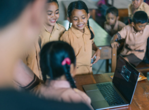 students using a browser