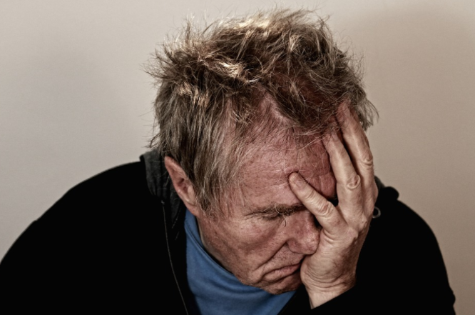 sickly senior person
